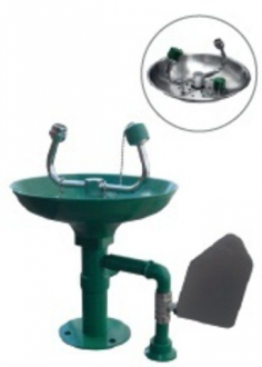 Nofer Аварийная рокавина для промывки глаз из полипропилена настольная с пусковым рычагом SC410 - Интернет-магазин бытовой техники, вентиляции, гигиенического оборудования Энерготехника, Екатеринбург