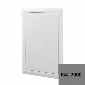 Люк ревизионный металлический 300х300 с замком RAL 7000 - Интернет-магазин бытовой техники, вентиляции, гигиенического оборудования Энерготехника, Екатеринбург