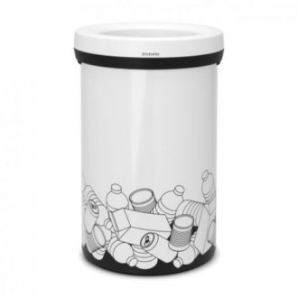 Мусорный бак с открытой кр.(60л)- с белой графикой - Интернет-магазин бытовой техники, вентиляции, гигиенического оборудования Энерготехника, Екатеринбург