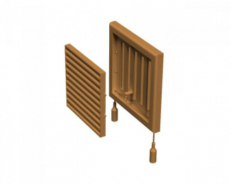 VENTS Решетка МВ 100 ВРс дуб светлый - Интернет-магазин бытовой техники, вентиляции, гигиенического оборудования Энерготехника, Екатеринбург