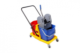 Тележка 2 ведерная по 23л. с отжимом НО208 - Интернет-магазин бытовой техники, вентиляции, гигиенического оборудования Энерготехника, Екатеринбург