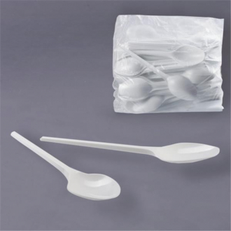 Одноразовые ложки столовые 2000шт 20х100 "Эконом" пластиковые 165мм белые - Интернет-магазин бытовой техники, вентиляции, гигиенического оборудования Энерготехника, Екатеринбург