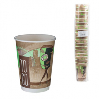 Одноразовые стаканы "Хухтамаки" 18шт бумажные двухслойные 400мл цветная печать для хол/горяч - Интернет-магазин бытовой техники, вентиляции, гигиенического оборудования Энерготехника, Екатеринбург