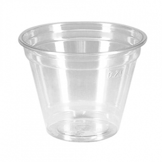 Одноразовый стакан 200мл ПЭТ прозрачный для холодных напитков/десертов - Интернет-магазин бытовой техники, вентиляции, гигиенического оборудования Энерготехника, Екатеринбург