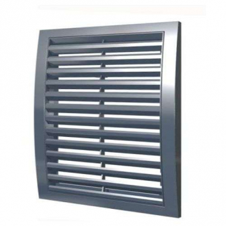 Эра Решетка вентиляционная наружная, разъемная 350х350, ASA-пластик 3535 РРН серая - Интернет-магазин бытовой техники, вентиляции, гигиенического оборудования Энерготехника, Екатеринбург