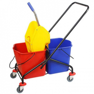 Ksitex Тележка уборочная 2-ведёрная (2*25л) 028 AK - Интернет-магазин бытовой техники, вентиляции, гигиенического оборудования Энерготехника, Екатеринбург