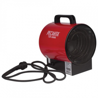 РЕСАНТА Тепловая пушка электрическая ТЭП-3000К 3000Вт 220В круглая красная - Интернет-магазин бытовой техники, вентиляции, гигиенического оборудования Энерготехника, Екатеринбург