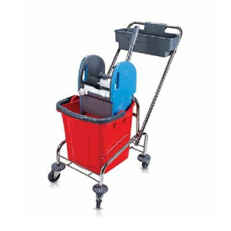 Тележка 1х25л, с отжимом ,ведром и лотком - Интернет-магазин бытовой техники, вентиляции, гигиенического оборудования Энерготехника, Екатеринбург