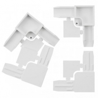 АС РемОкно. Соединит.уголок для москитн.профиля (пласт.,бел.,4шт в упак) - Интернет-магазин бытовой техники, вентиляции, гигиенического оборудования Энерготехника, Екатеринбург
