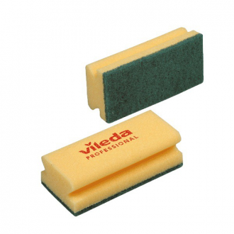 Vileda Губка Виледа (зеленый абразив) жёлтый 7х15 см - Интернет-магазин бытовой техники, вентиляции, гигиенического оборудования Энерготехника, Екатеринбург